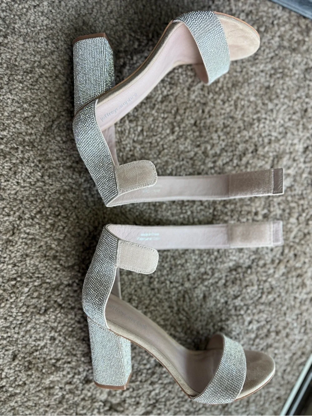 Jeffrey Campbell Lindsay Champagne Heels Women’s Size 8.5